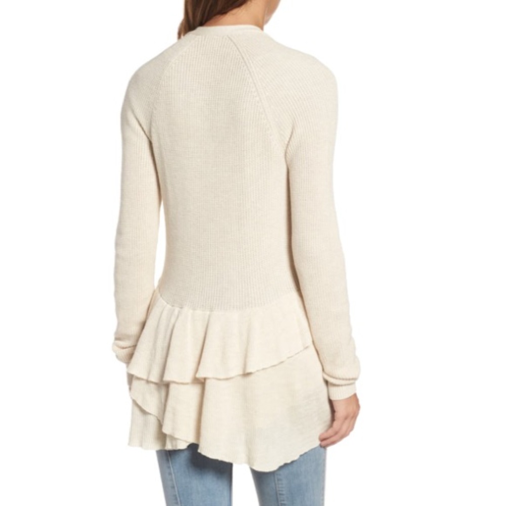 Nordstrom Unique Beautiful Ruffle Cardigan - Picture 3 of 7
